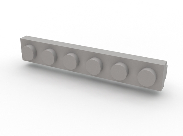 Brick Tie Clip-6 Stud in White Processed Versatile Plastic