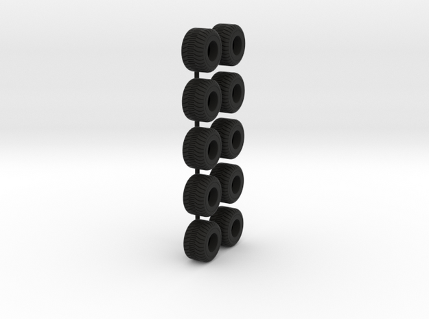 1/64 750/45R22.5 Tire in Black Natural Versatile Plastic
