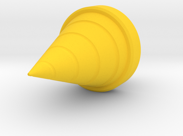 Gurren Lagann Drill Ornament in Yellow Processed Versatile Plastic