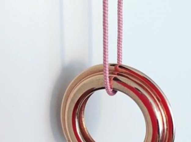  PNEUS Pendant (Michelin) in 14k Rose Gold Plated Brass