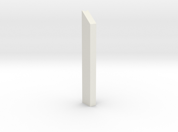shkr002 - Teil 2 Stützmauer außen anliegend in White Natural Versatile Plastic