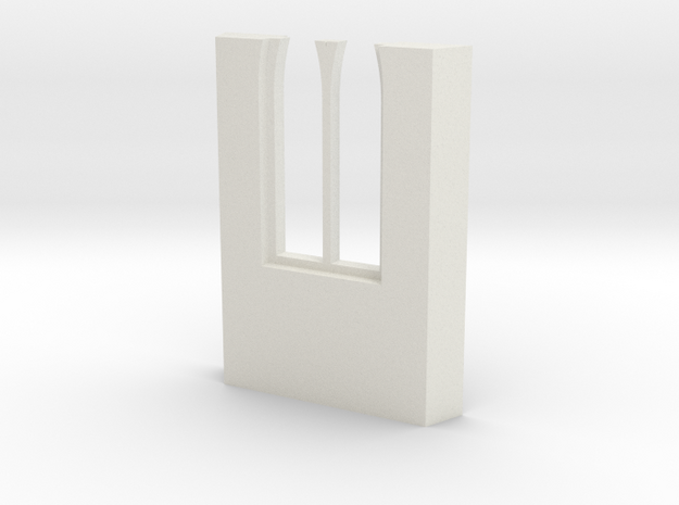 shkr046 - Teil 46 Seitenwand mit Fenster1-3 abgebr in White Natural Versatile Plastic