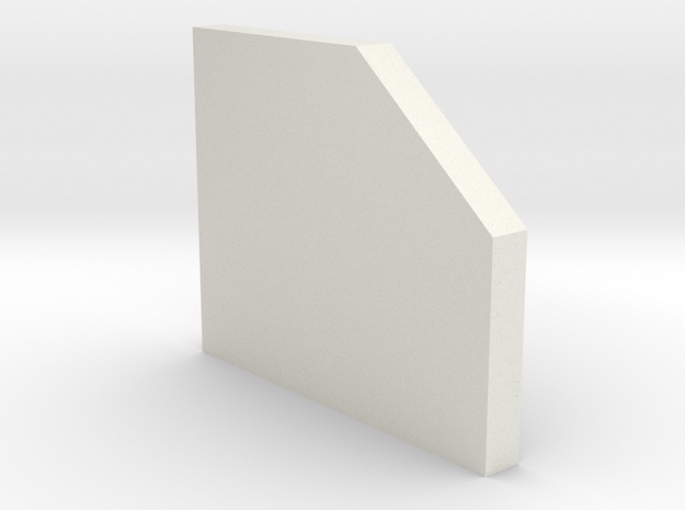 shkr058 - Teil 58 Stützmauerpfeiler breit 1-3 Höhe in White Natural Versatile Plastic