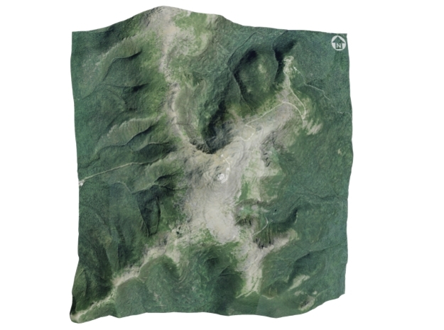 Mount Washington Map: 6" in Full Color Sandstone
