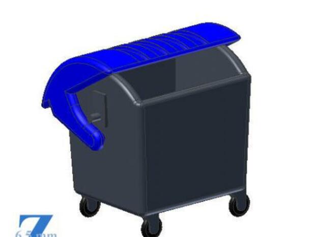 Abfallcontainer 1100L (1/220) # in Smooth Fine Detail Plastic