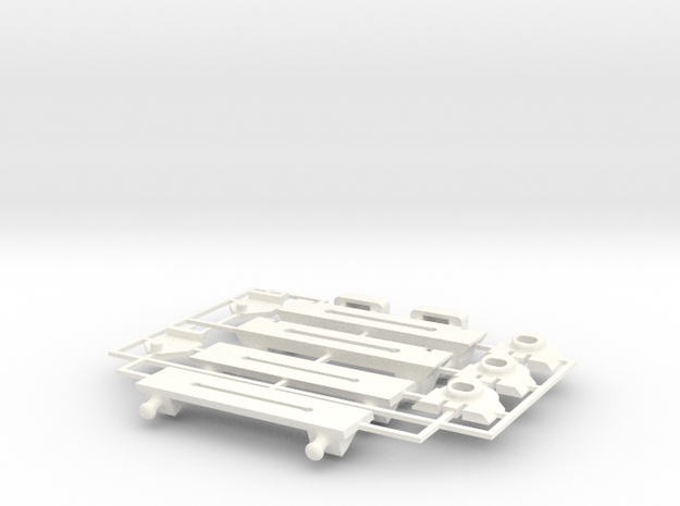 Lancia Delta rep. set VAR3 Instrument frame in White Processed Versatile Plastic