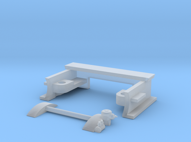 TT scale DSB class F plastic parts (part 2/2) in Smooth Fine Detail Plastic