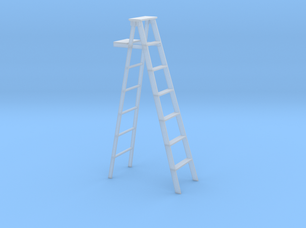 S scale step ladder in Smoothest Fine Detail Plastic