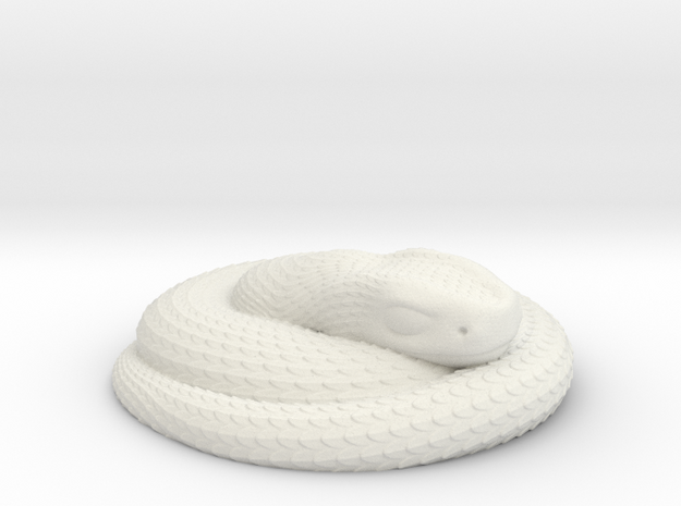Snake in White Natural Versatile Plastic