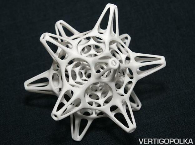Starburst 110mm in White Natural Versatile Plastic