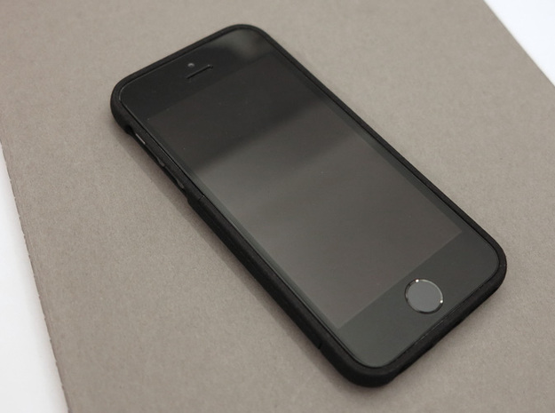 slim case for iPhone 5/5s - Bottom in Black Natural Versatile Plastic