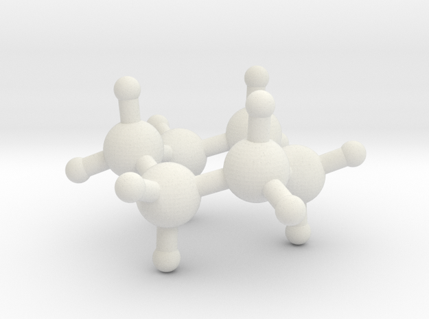 Cyclohexane in White Natural Versatile Plastic