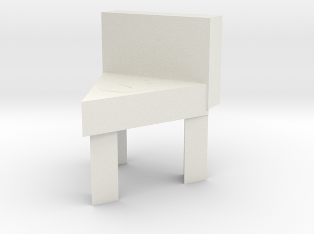 chair in White Natural Versatile Plastic
