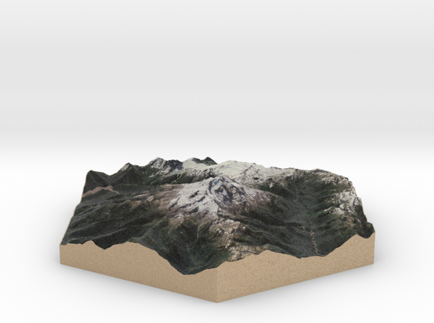 10cm Full-Color Model of Glacier Peak