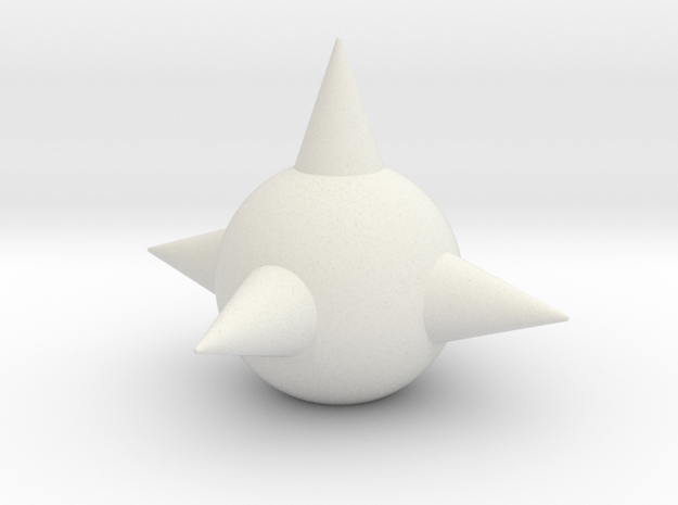 Morning Star Spike in White Natural Versatile Plastic