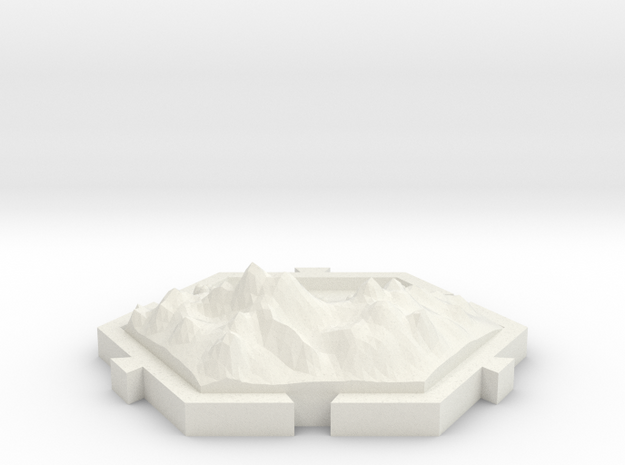 Montañas  in White Natural Versatile Plastic