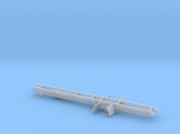 Single axle truck frame in Smooth Fine Detail Plastic