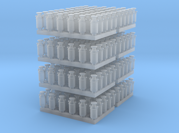 1:160 Milk Cans V2 - 240ea in Smooth Fine Detail Plastic