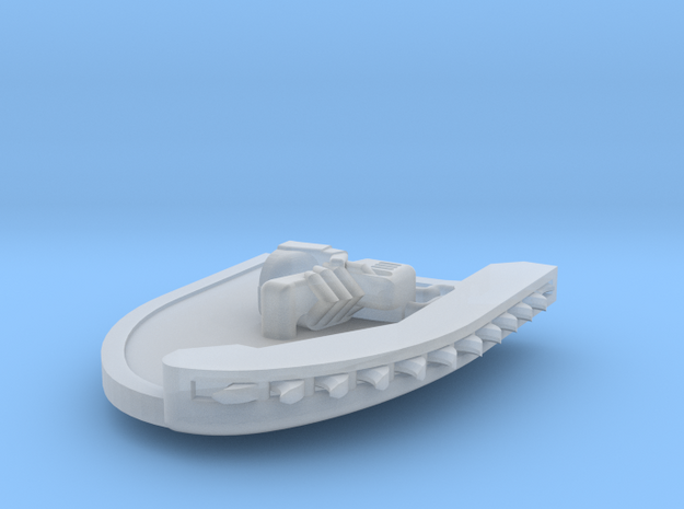 Left-handed Chainshield (Flying Tear design) in Smooth Fine Detail Plastic: Small