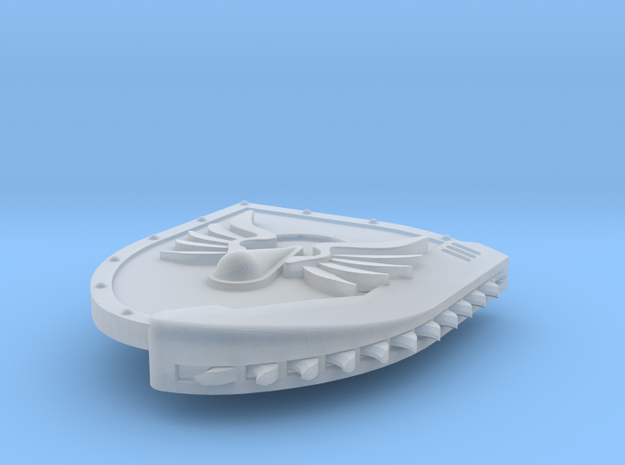 Right-handed Chainshield (Flying Tear design) in Smooth Fine Detail Plastic: Small