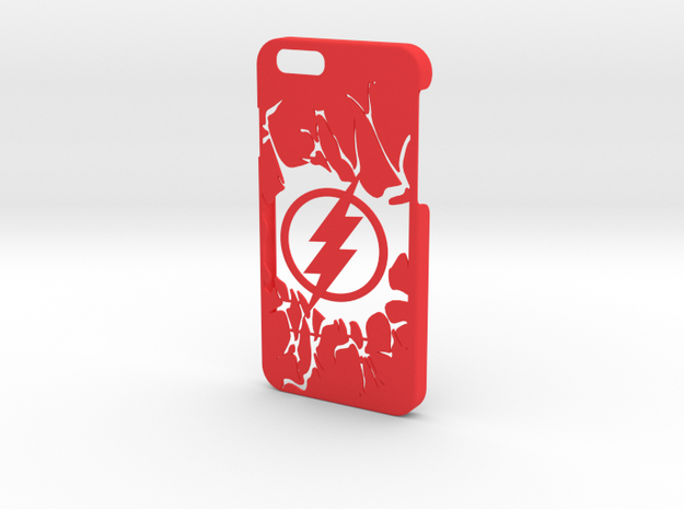 Flash Logo Phone Case-iPhone 6/6s in Red Processed Versatile Plastic