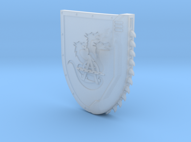 Right-handed Chainshield (Hydra Chain design) in Smooth Fine Detail Plastic: Small