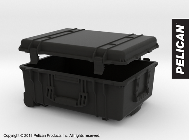 PC10001 Pelican 1560 large case 1:10th scale in Black Natural Versatile Plastic