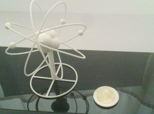 Atom planetary model with base in White Natural Versatile Plastic