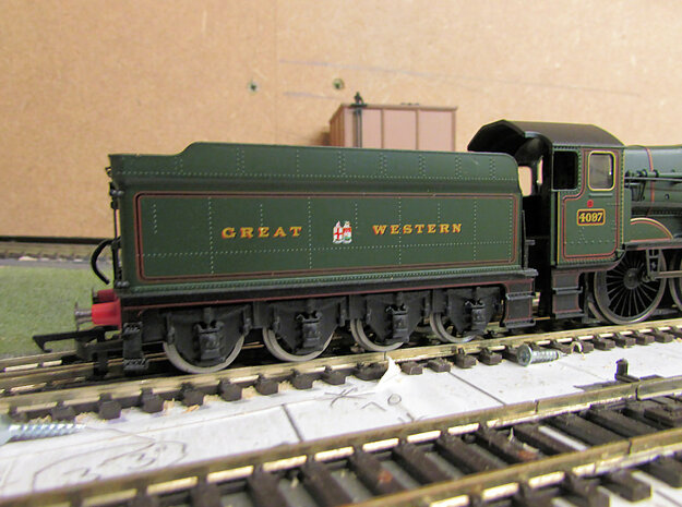 GWR Collett 8 Wheeled Tender Chassis in Smooth Fine Detail Plastic