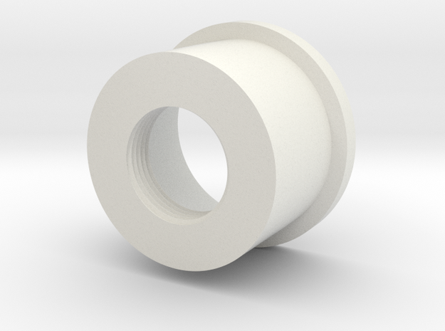 MHS Compatible Hilt Adapter w/integral threads in White Natural Versatile Plastic