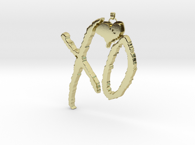 XO Pendant in 18k Gold Plated Brass