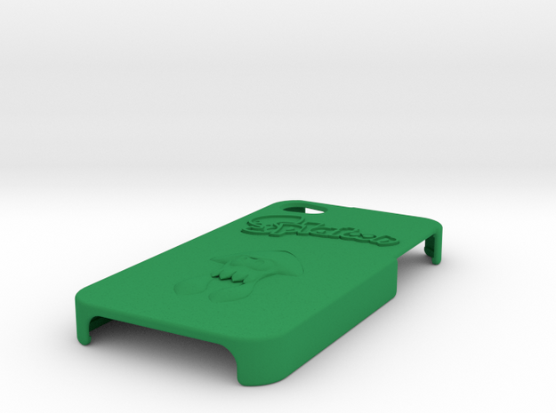 iPhone 4 Splatoon Case in Green Processed Versatile Plastic
