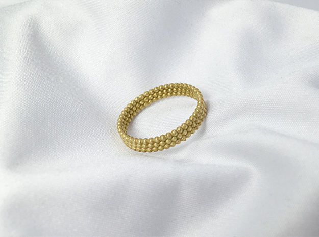 pearl ring in Natural Brass: 6.5 / 52.75
