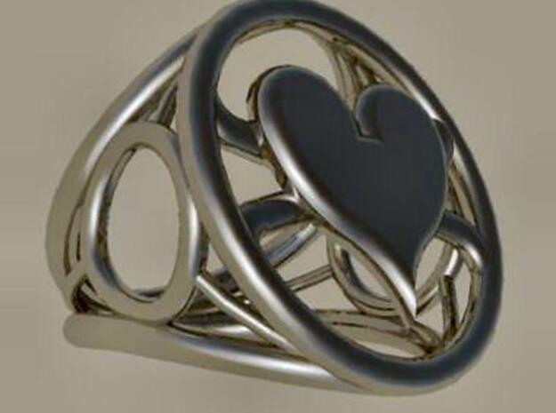 Size 22 5 mm LFC Hearts in Polished Silver