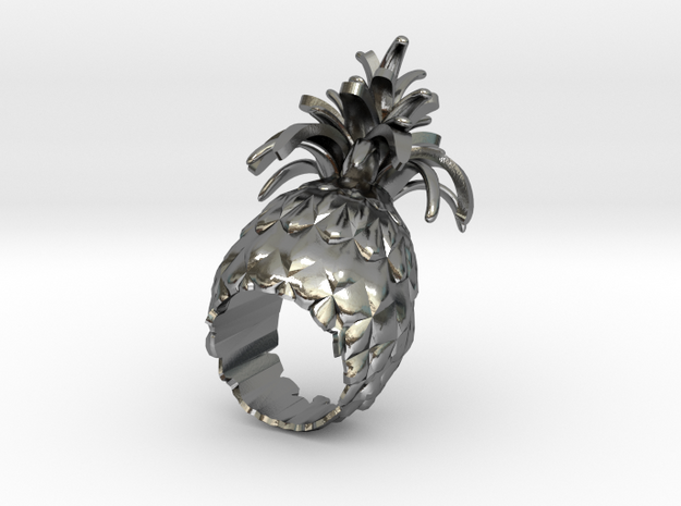 pineapple STAN in Polished Silver: 8 / 56.75