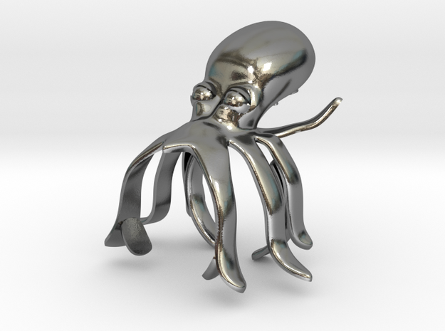 sharlas OCTOPUS in Polished Silver: 10 / 61.5