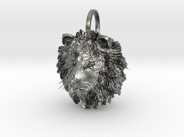 Lion in Natural Silver