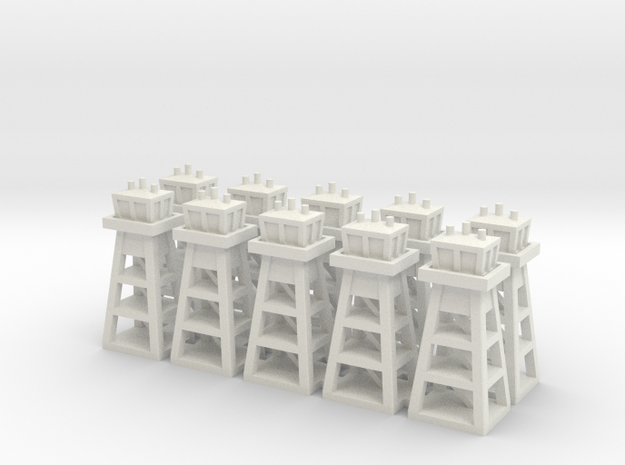Air Base Tower Small x10 in White Natural Versatile Plastic