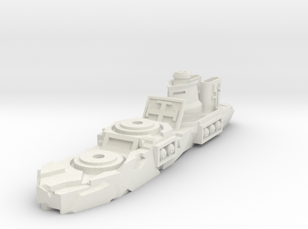 Eisdrache Class Gunship in White Natural Versatile Plastic
