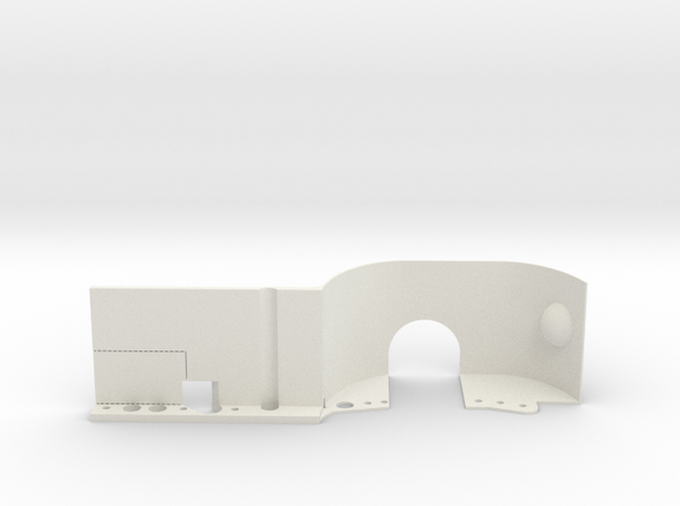 EX-Real inner fender RIGHT FRONT in White Natural Versatile Plastic
