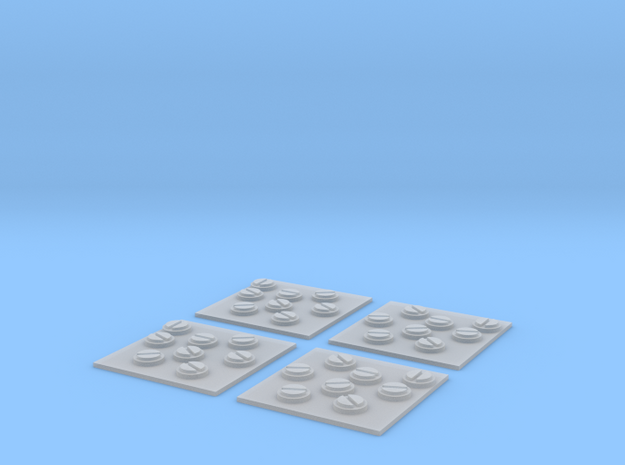 x4 Scatter Mine Tokens in Smoothest Fine Detail Plastic