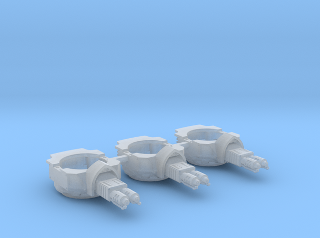 Heavy Transport Flamethrower Turret - 3 Pack in Smooth Fine Detail Plastic