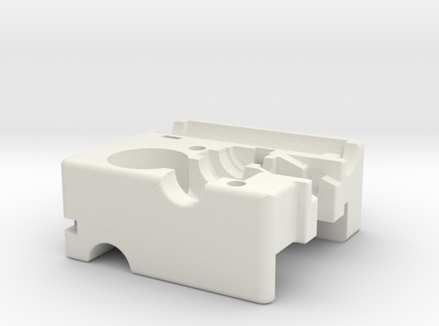 Ultimaker Adaptor Main Block in White Natural Versatile Plastic