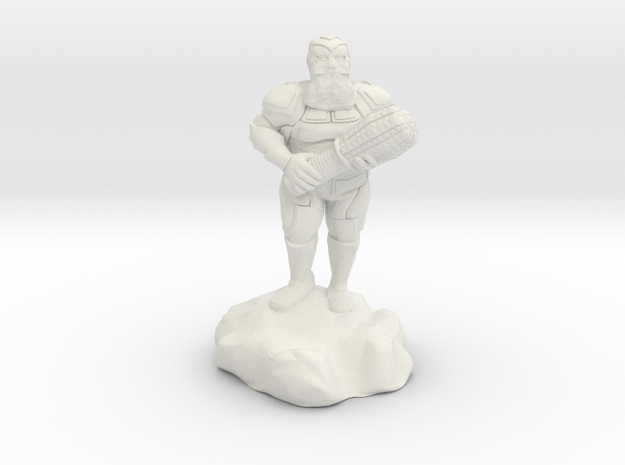 hill dwarf with greatclub in White Natural Versatile Plastic