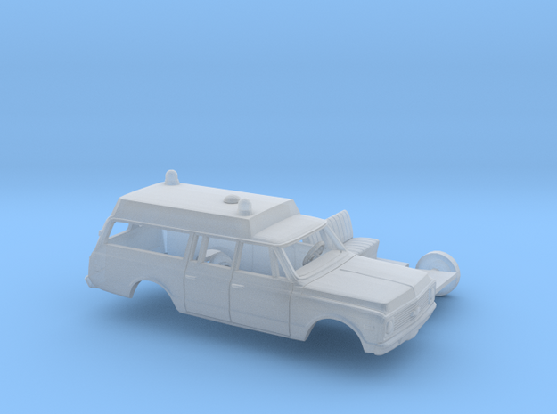 1/160 1971-72 Chevrolet Suburban Ambulance Kit in Smooth Fine Detail Plastic