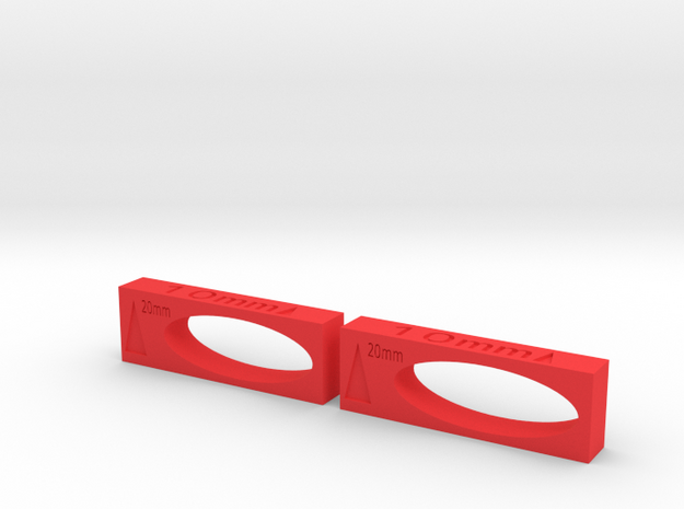 Setup Blocks 3.5.1 in Red Processed Versatile Plastic