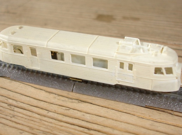 A150D No farings + chassis adapter - Zm - 1:220 in Smooth Fine Detail Plastic
