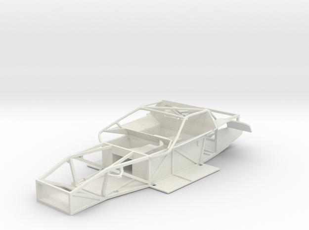 02-A 1987-8 IMSA GTO/SCCA Trans Am Corvette in White Natural Versatile Plastic: 1:25