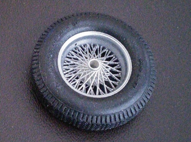 Set of 4 Borrani wire wheels  in Smoothest Fine Detail Plastic