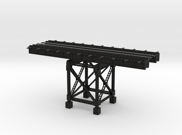 PRR HIGHLINE 12 SECTION with ONE SUPPORT in Black Natural Versatile Plastic